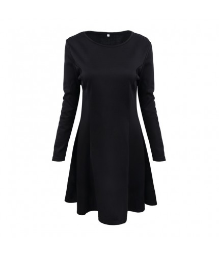 Black Tunic Skater Dress Large