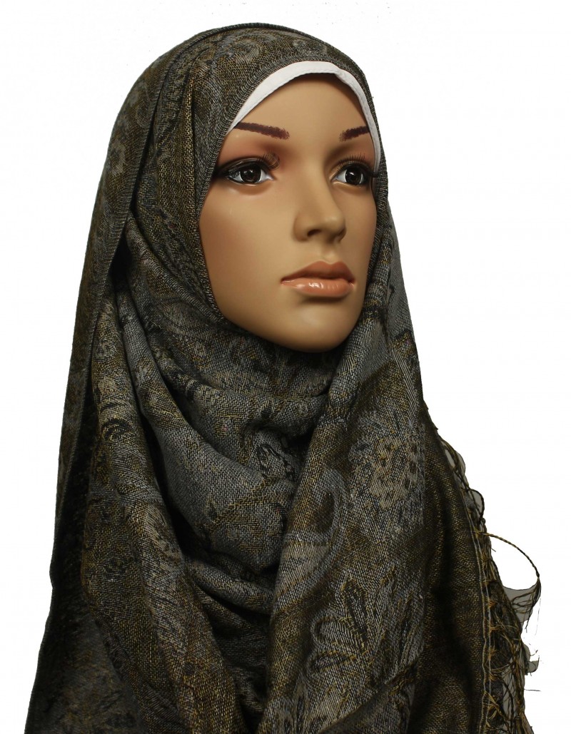 Pashmina Afghan Grey