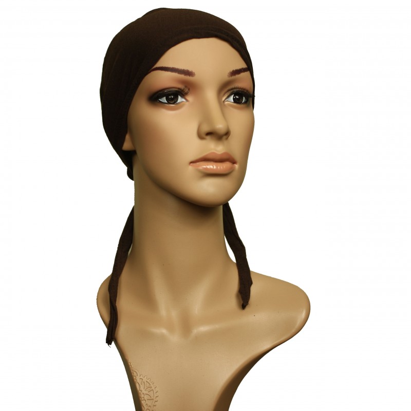 Brown hijab Cap