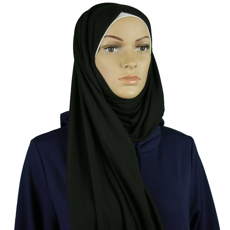 Black Cotton Maxi Jersey