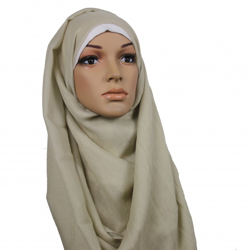 Off White Cotton Hijab