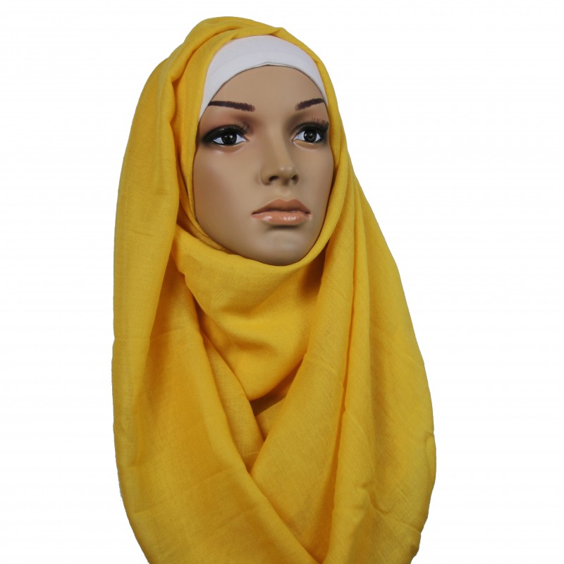 Yellow Cotton Hijab