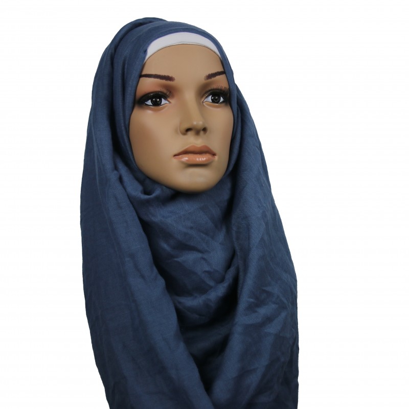 Smokey Blue Cotton Hijab