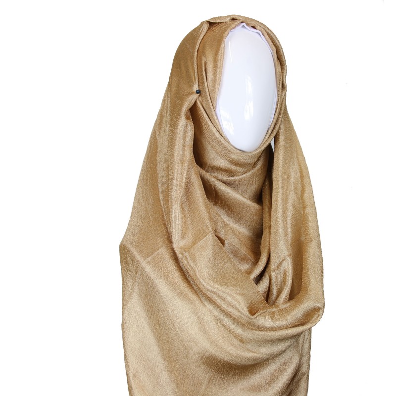 Gold Metallic Lustre Hijab