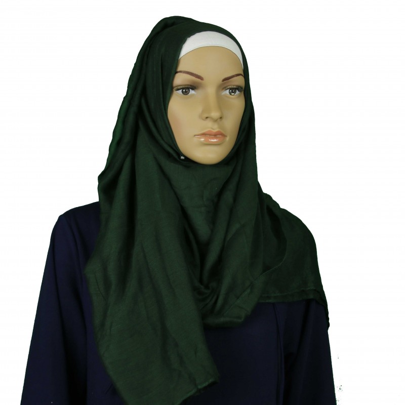 Dark Green Large Maxi Hijab