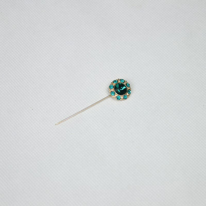 Teal Gold Modanisa Hijab Pin
