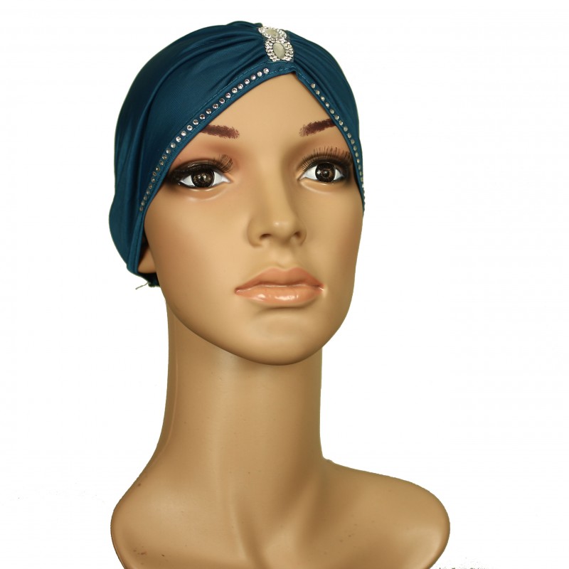 Teal Pinched Cap