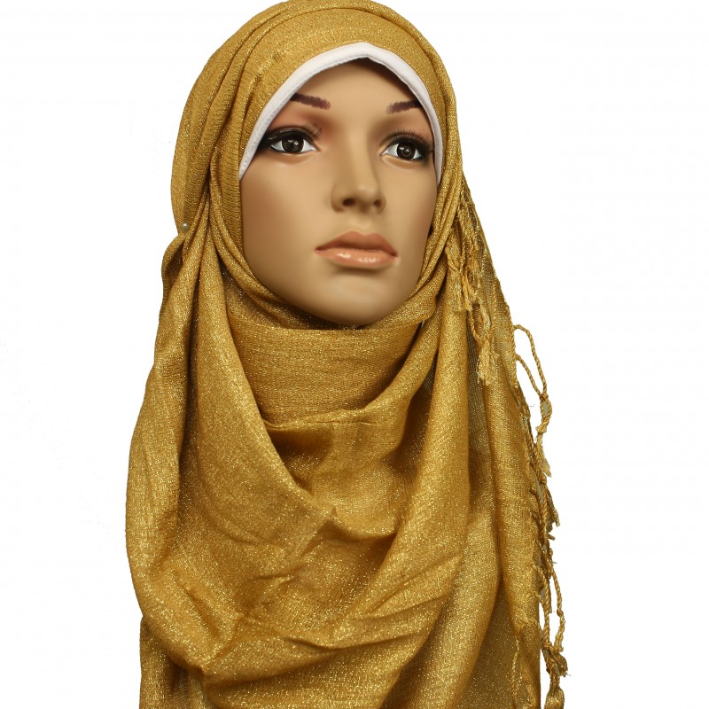 Faux Gold Shimmery Hijab