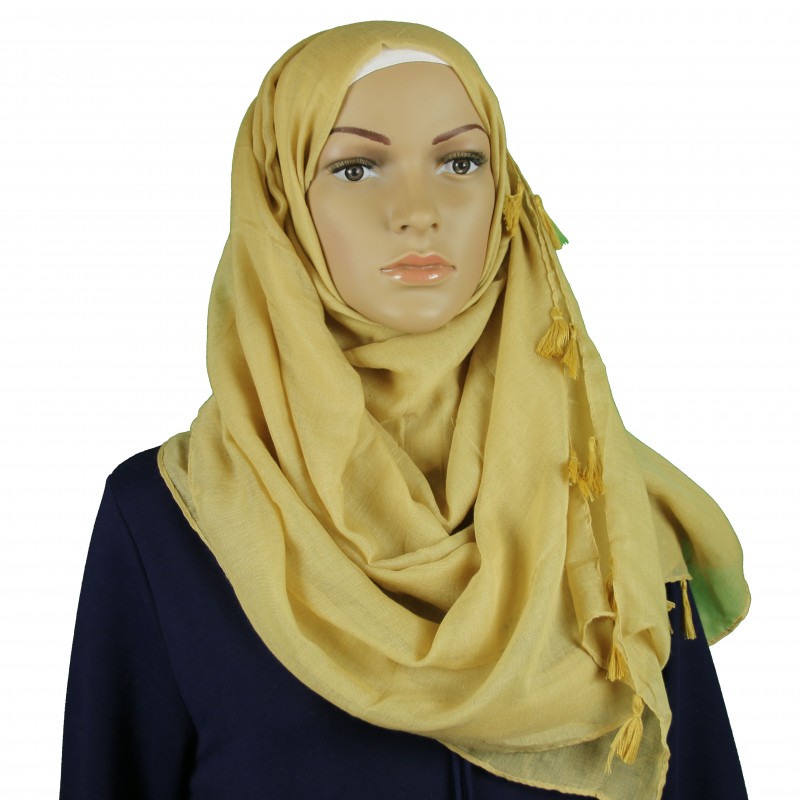 Caramel Tassel Hijab