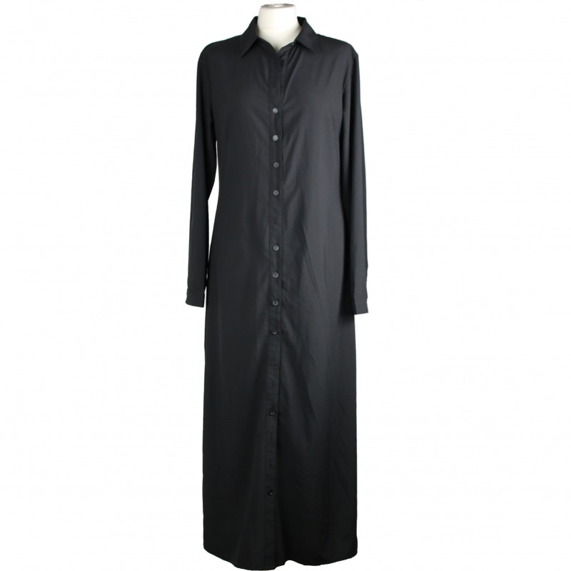 Dress Shirt Black Abaya - 12
