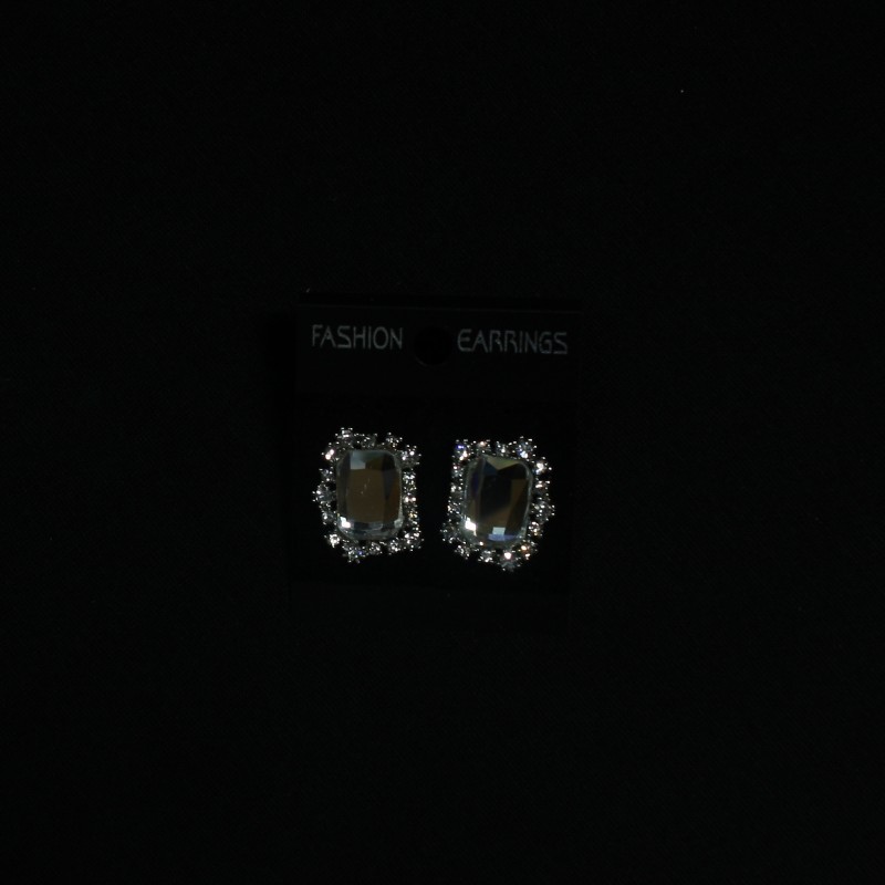 Crystal Cube Studs