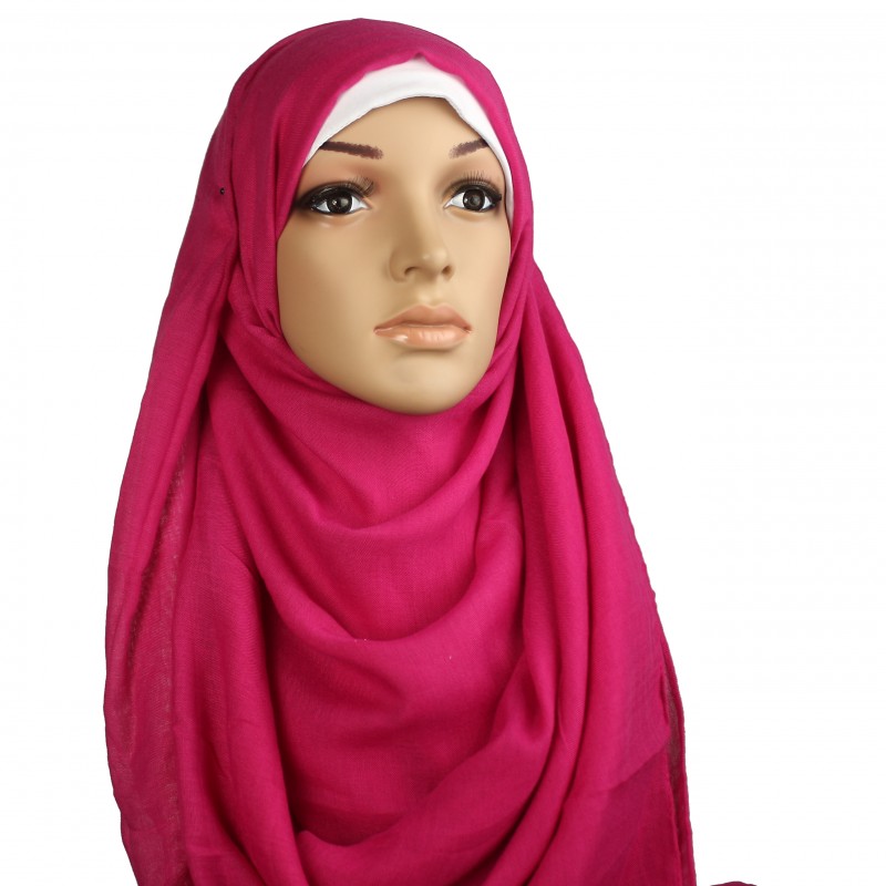 Hot Pink Luxury Cotton Hijab