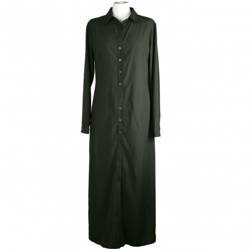 Dress Shirt Abaya Khaki - 14