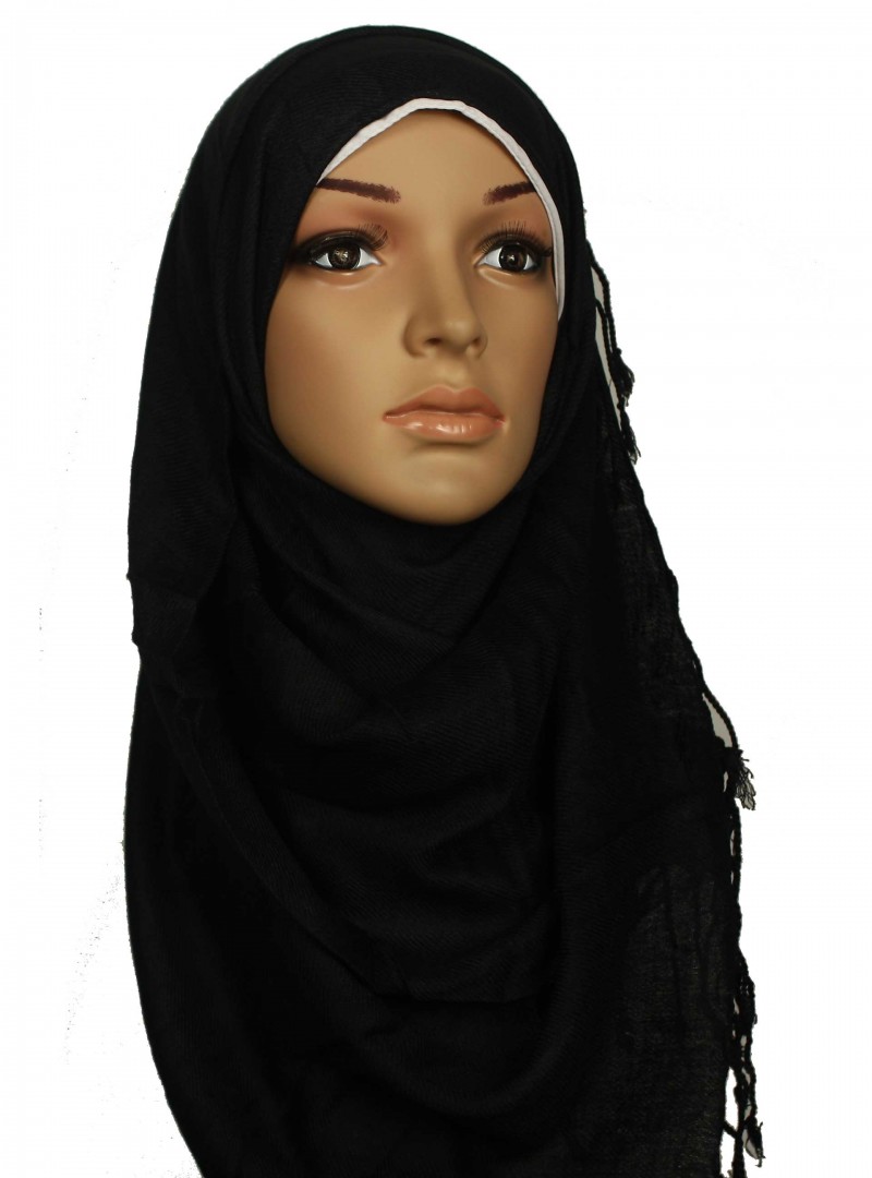 Black Pashmina Hijab