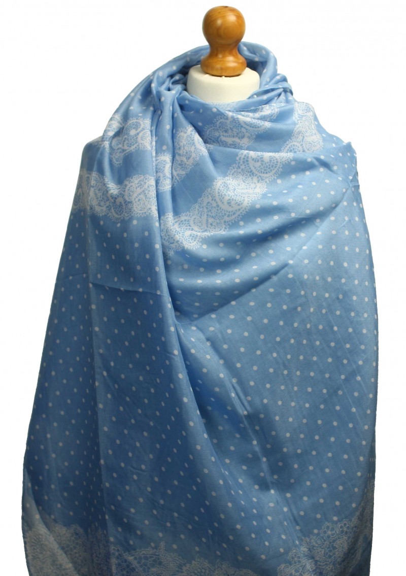 Polka Lace Blue