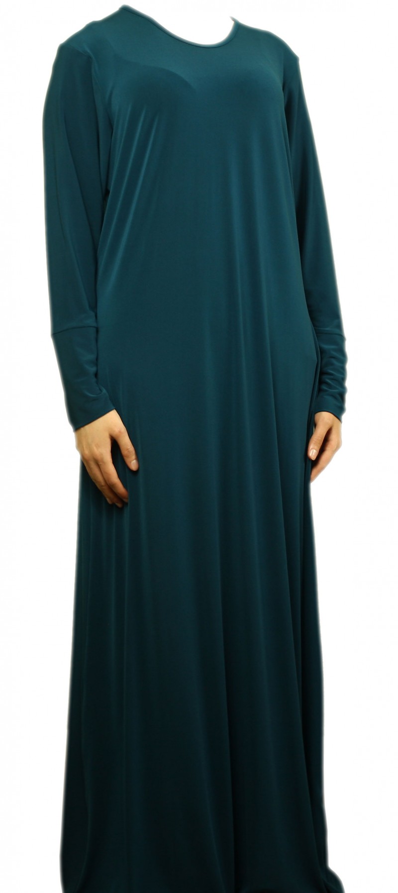 Plain Teal Abaya - Size 58