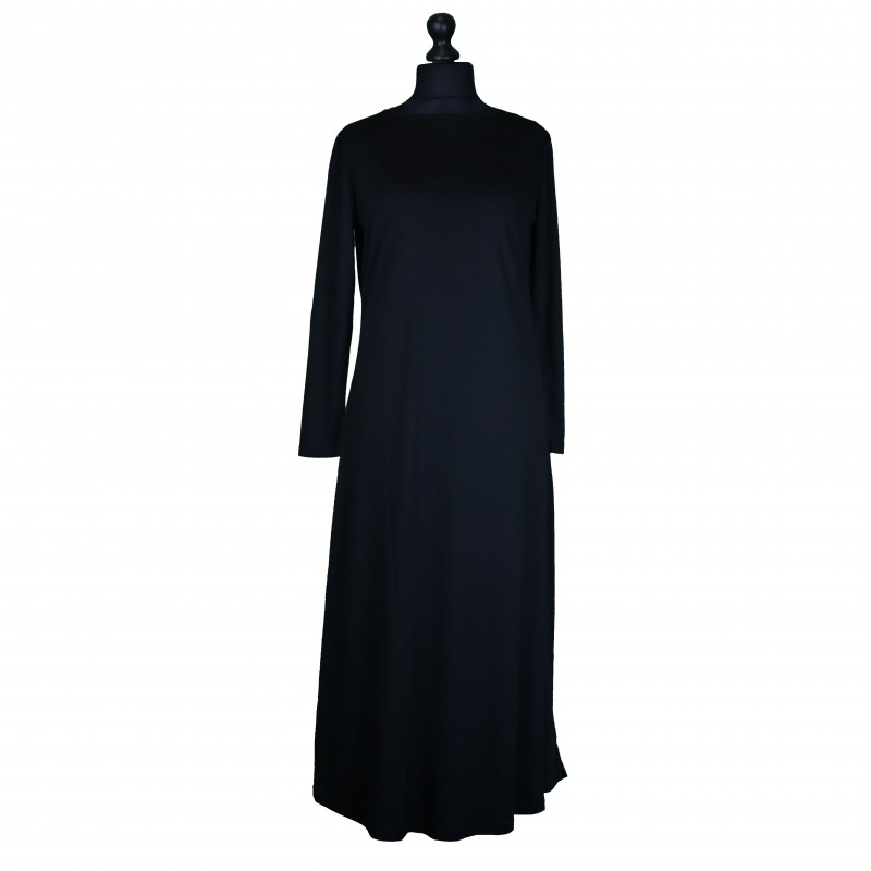 Flared Black Abaya - 14