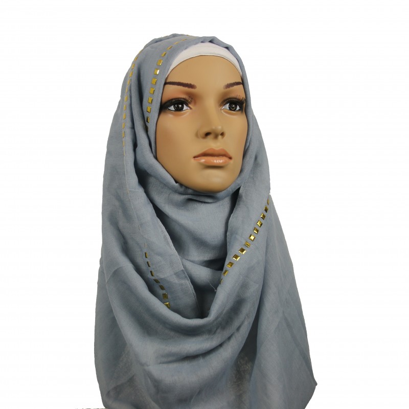 Smokey Grey studded Hijab