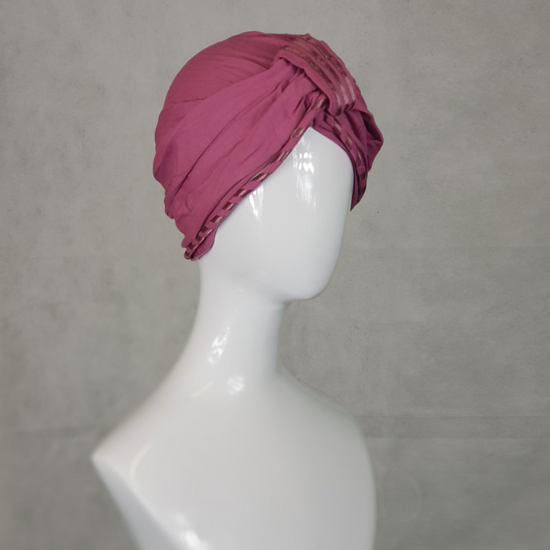 Dusty Pink Twist Turban Hijab Cap
