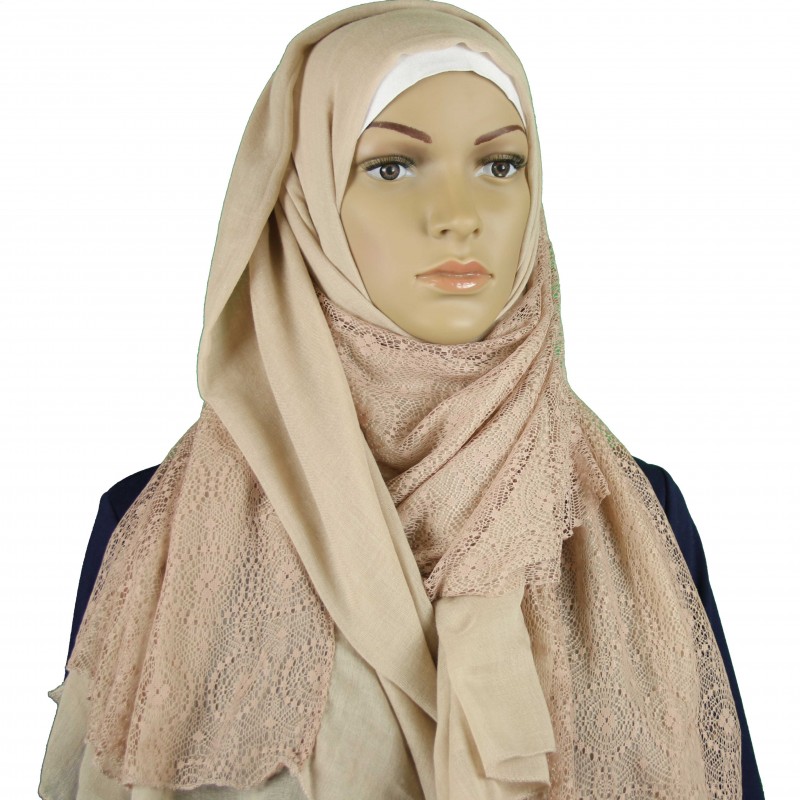 Pale Pink Lace Overlay