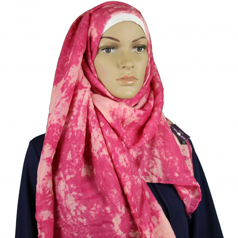 Pink Tie Dye Hijab