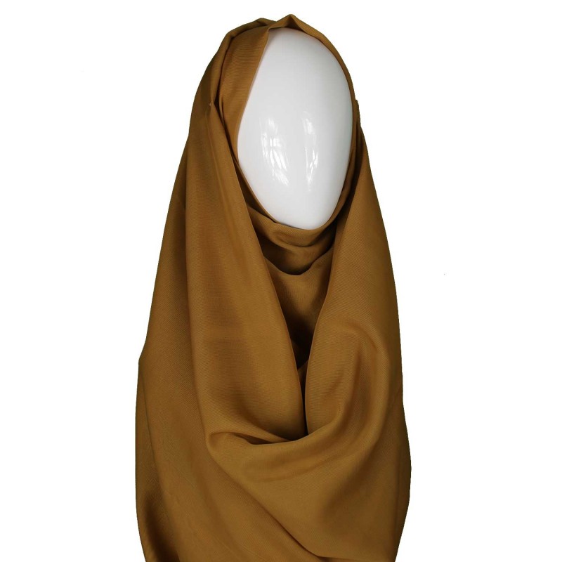 Lighter Brown Chiffon Extra Maxi