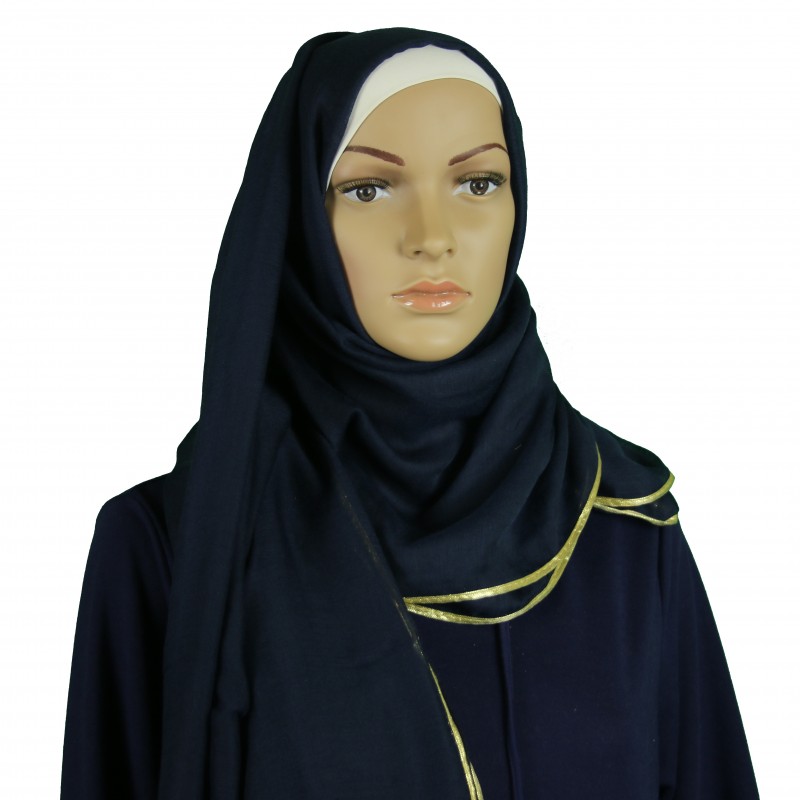Navy Khaleeji Gold Chain