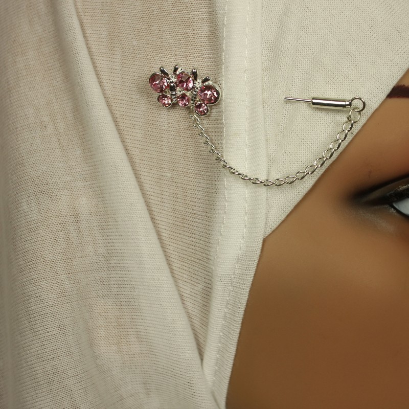 Butterfly Pink Hijab Pin