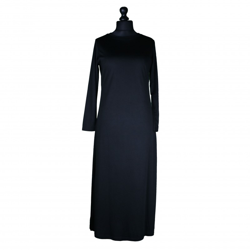 Plain Black Abaya - 10