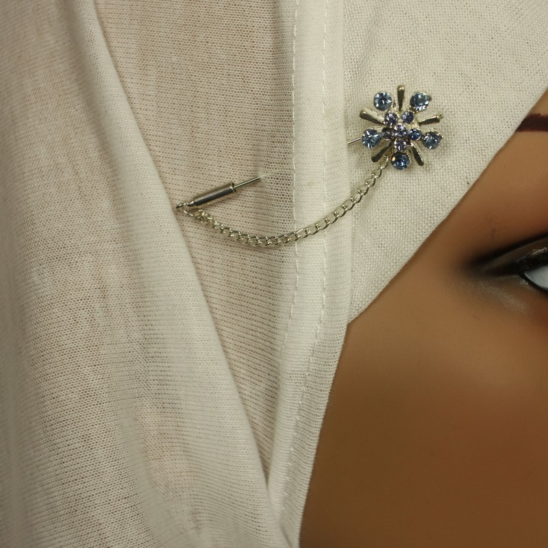 Starfish Blue Hijab Pin