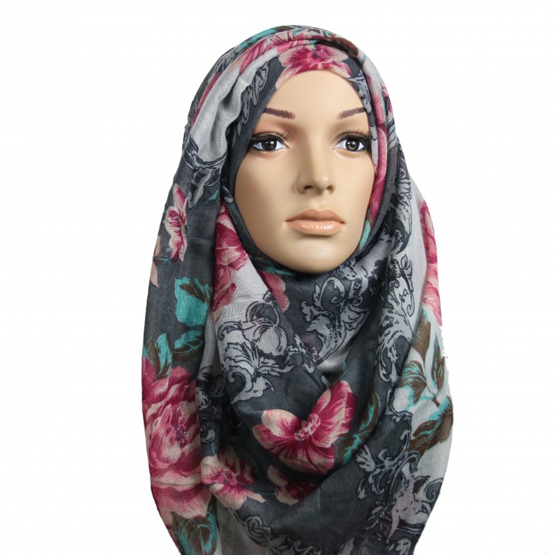 Floral Victoria Grey