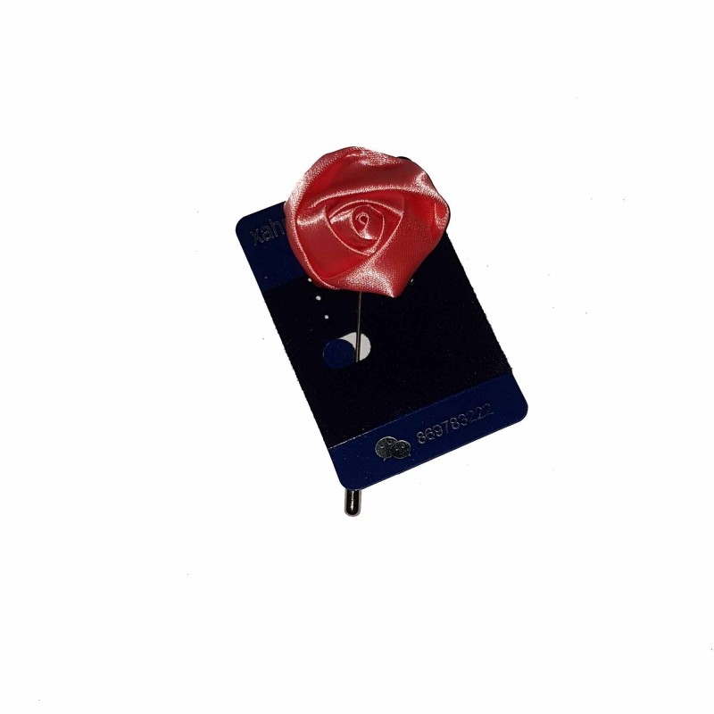 Coral Red Floral Hijab Pin Clearance