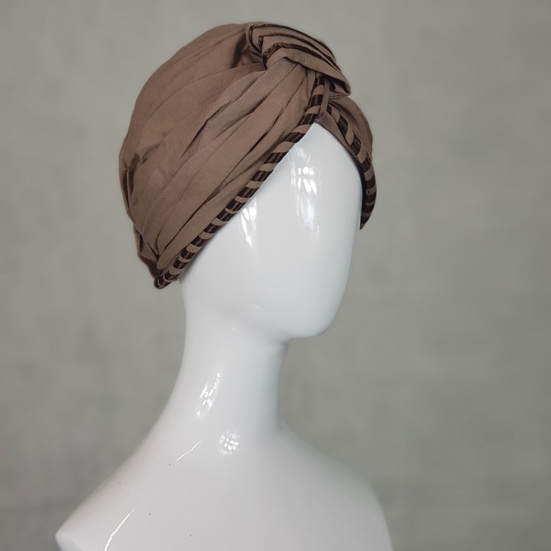Caramel Twist Turban Hijab Cap