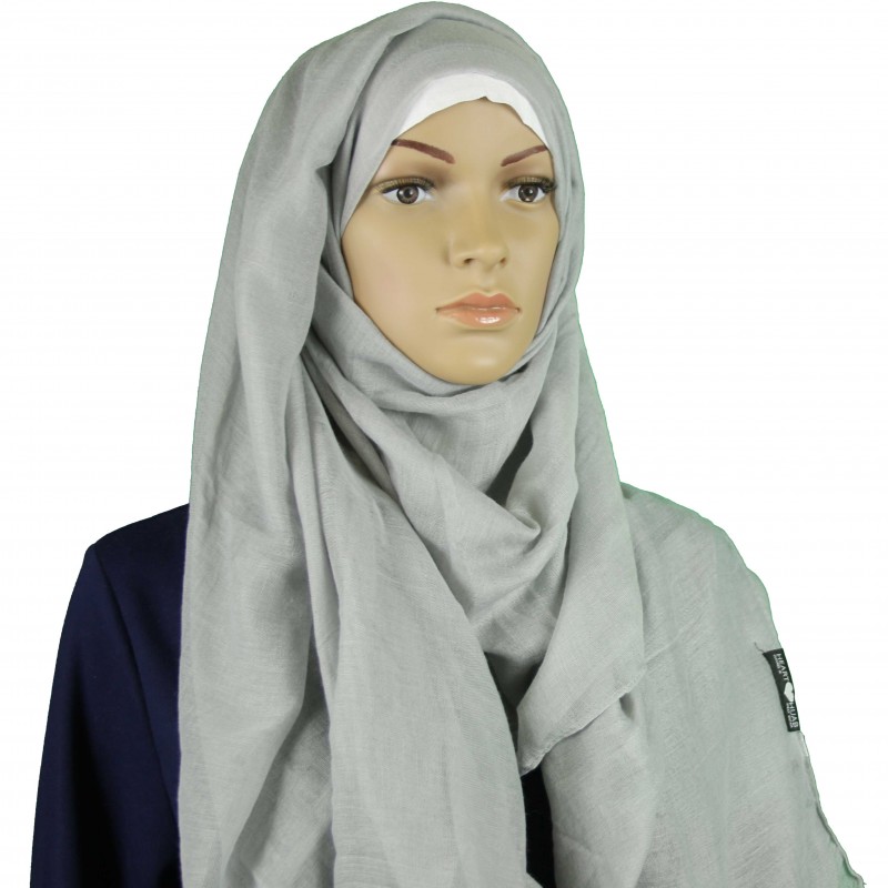 Silver Grey Large Maxi Hijab