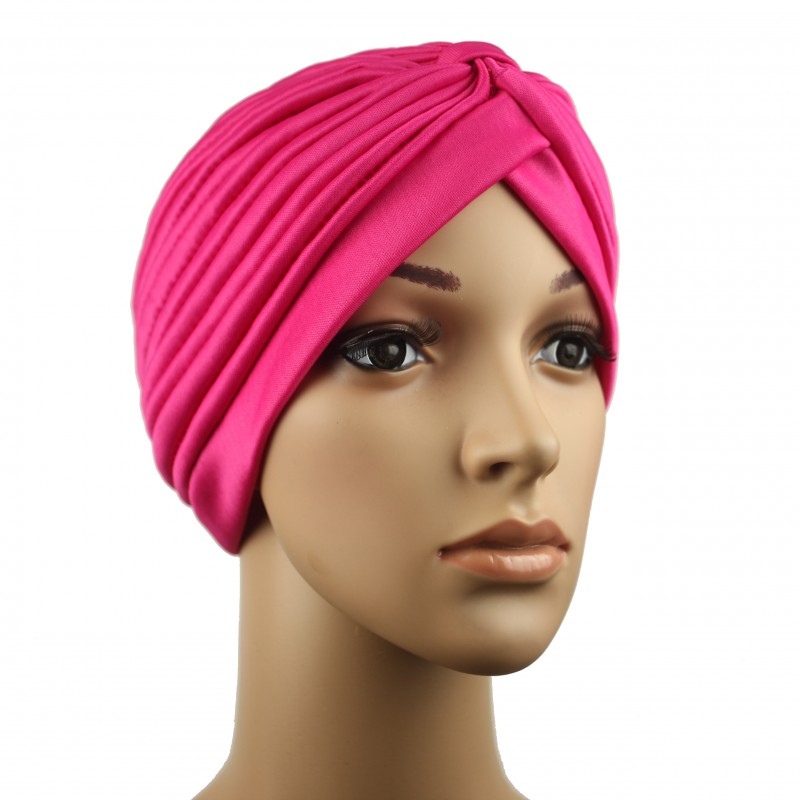 Hot Pink Turban Hijab Cap