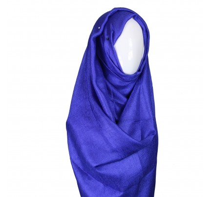Royal Blue Metallic Lustre Hijab