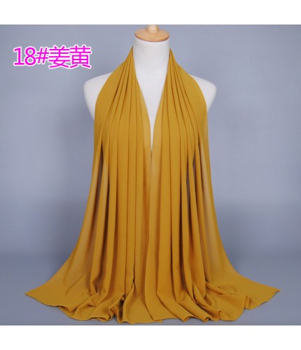 turmeric Medium Pearl Chiffon Maxi Hijab