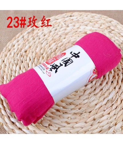 Rose Red 190x110cm Cotton Linen Plain Maxi Hijab