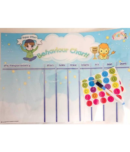 Boy's behaviour chart