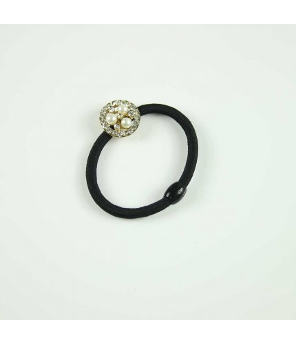Circular crystal pearl hairbands