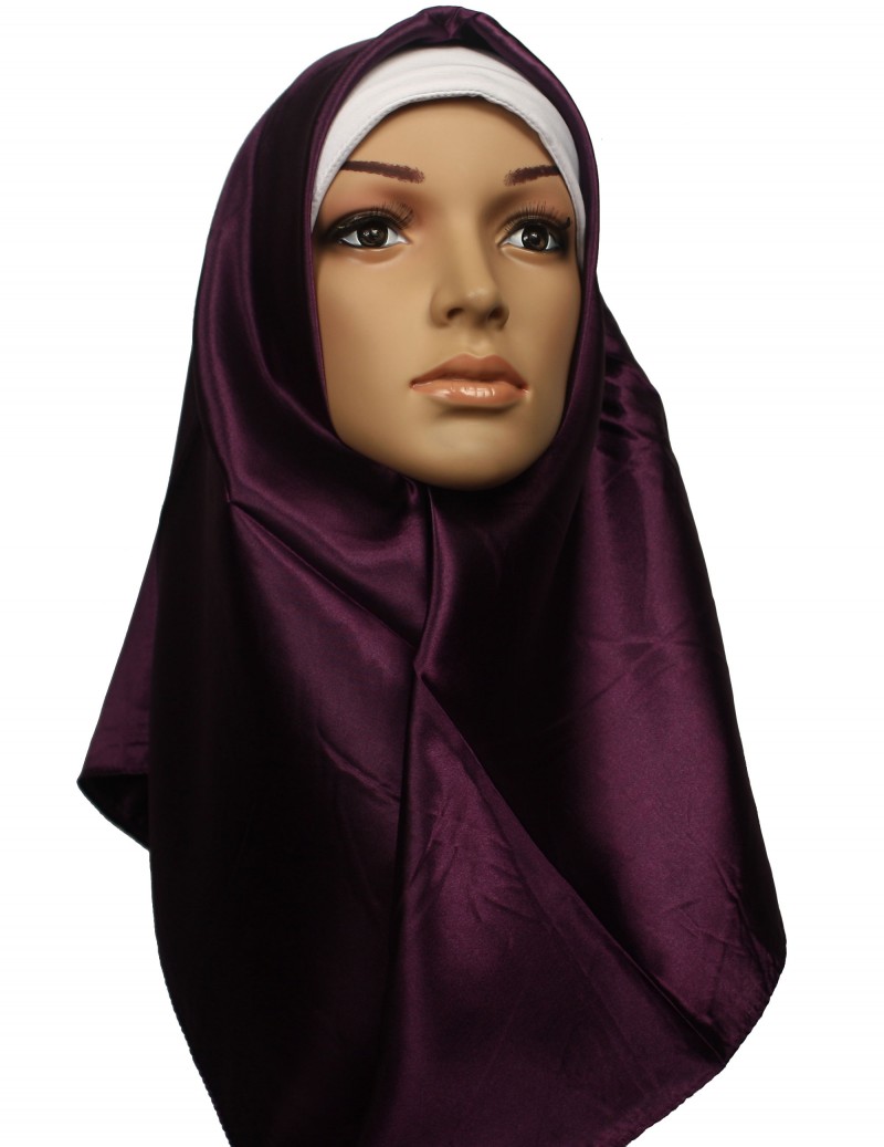 Plum Square Hijab