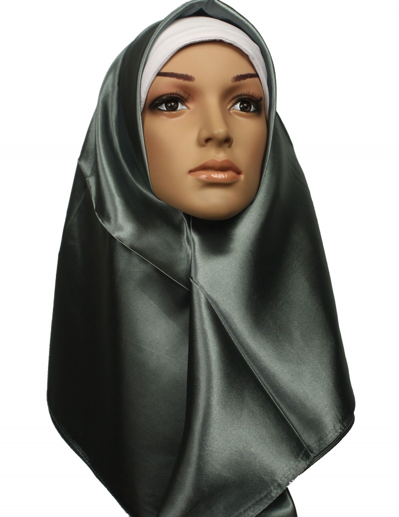 Grey Blue Square Hijab