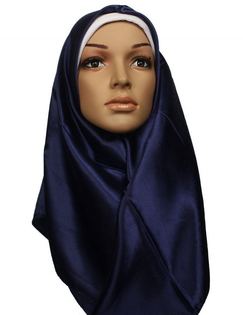 Navy Square Hijab