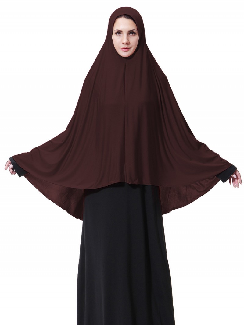 Coffee One Piece Khimar Hijab L 