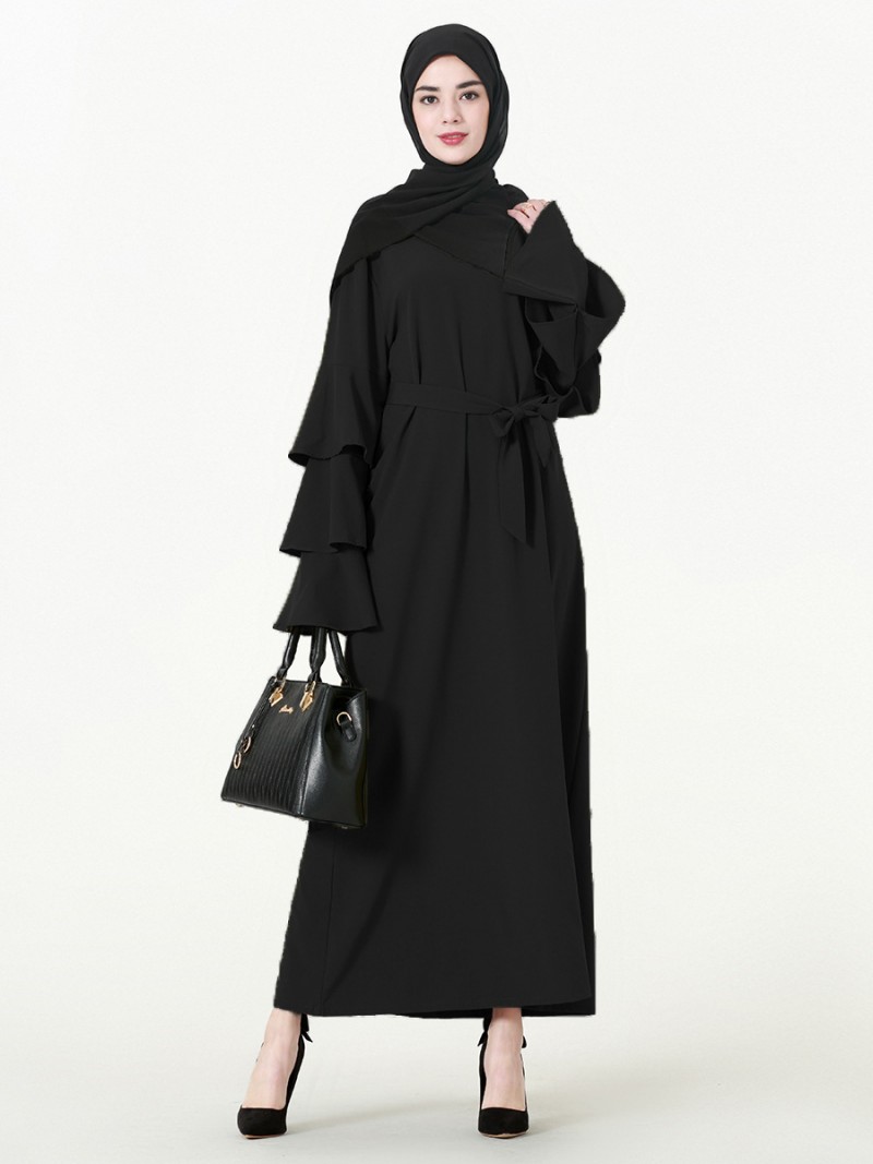 Black Egyptian Abaya L 