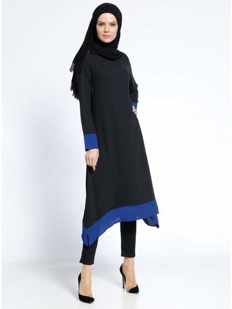 Blue Basics Tunic Top M 