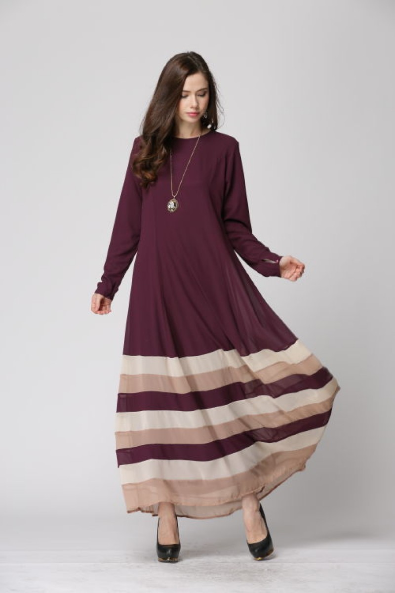 Coffee Ethnic Tunic Top L 