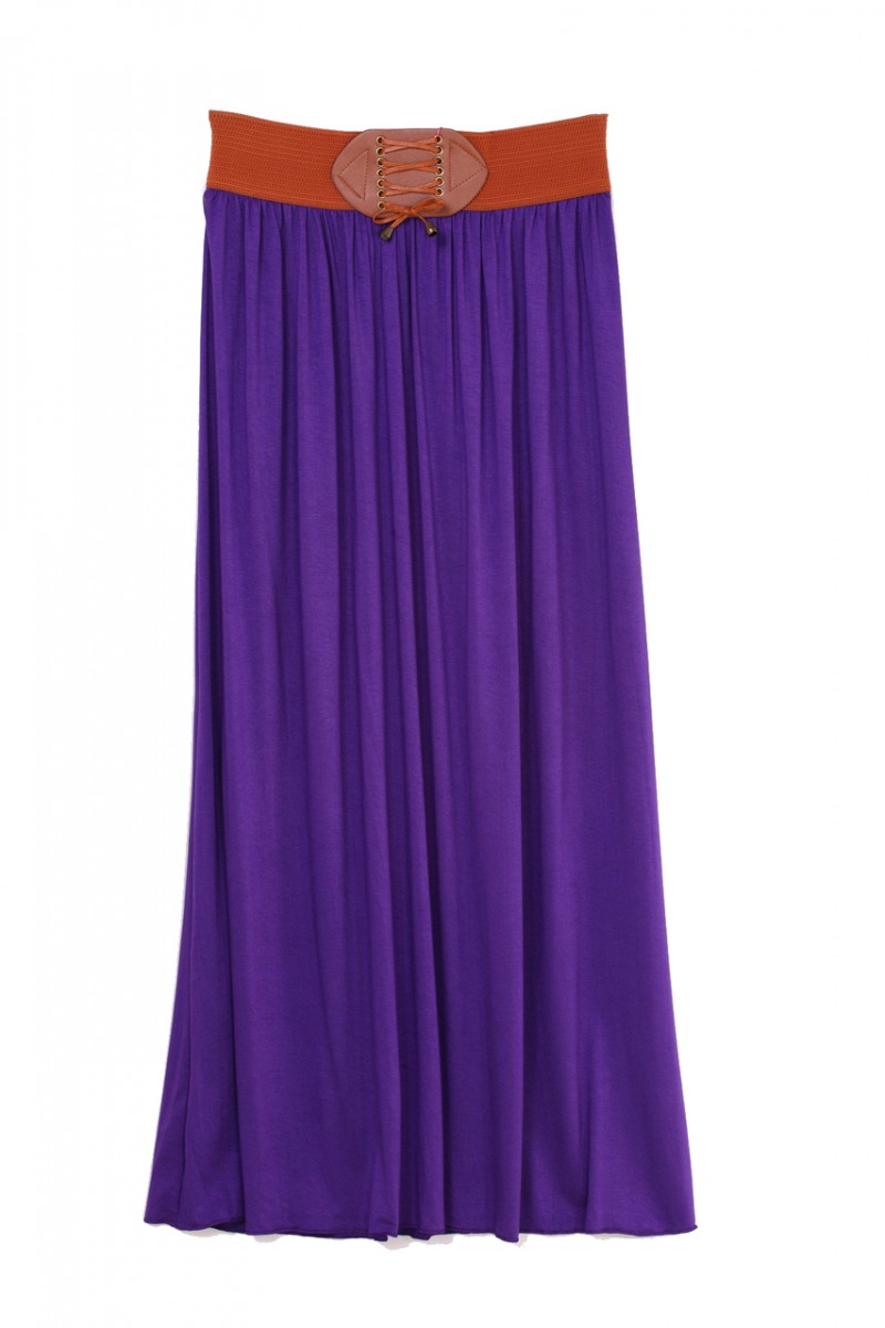 Purple Maxi Skirt