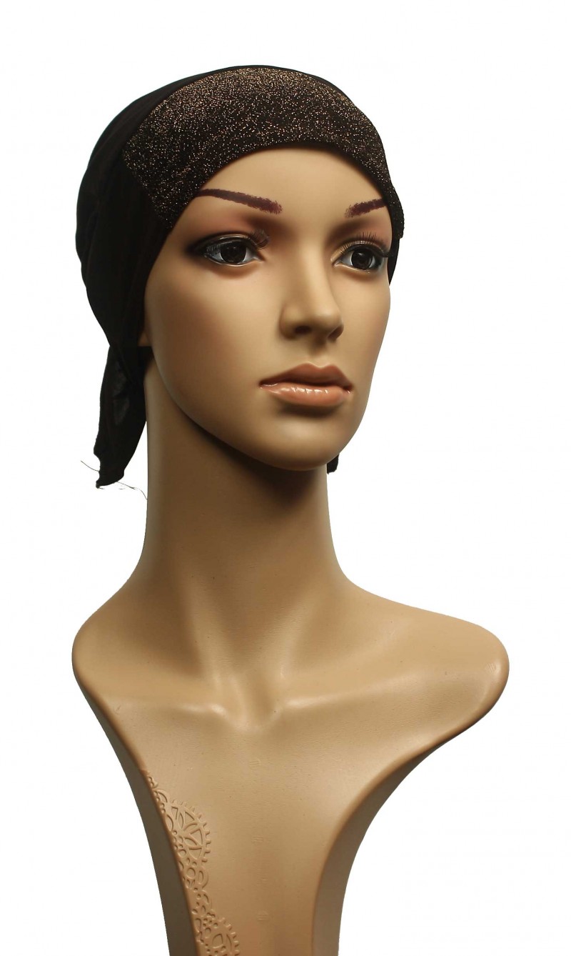 Dark Brown Shimmer Cap