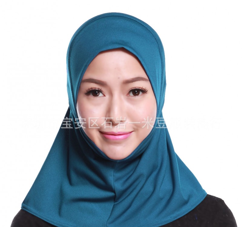 Lake Blue 43cm Mini One piece Base Ready Hijab 